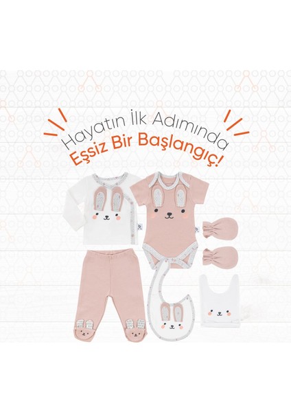 Hero Bebek Hastane Çıkış Seti 6 Parça Bunny