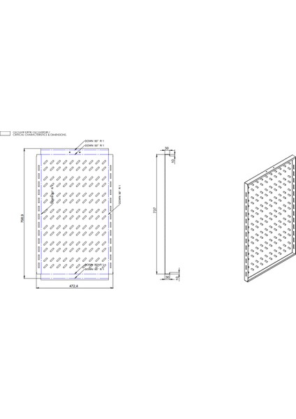 Hareketli Raf - D1000MM Rack Kabinlere uygun