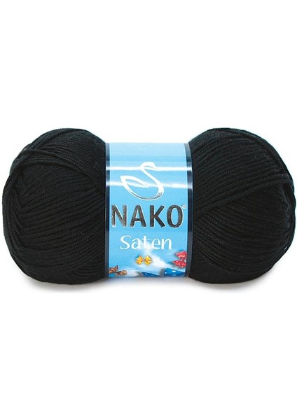 Saten Siyah 217 (5 Adet) Örgü Ipi