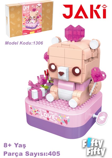 Jaki Müzik Kutulu Ayıcık -JK1306(405 Parça) Oyuncak Yapım SETI-FFJK1306 fiyatları