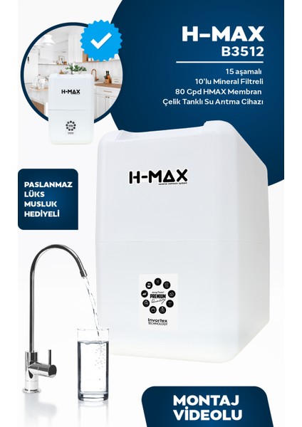 B3512 Model Su Arıtma Cihazı