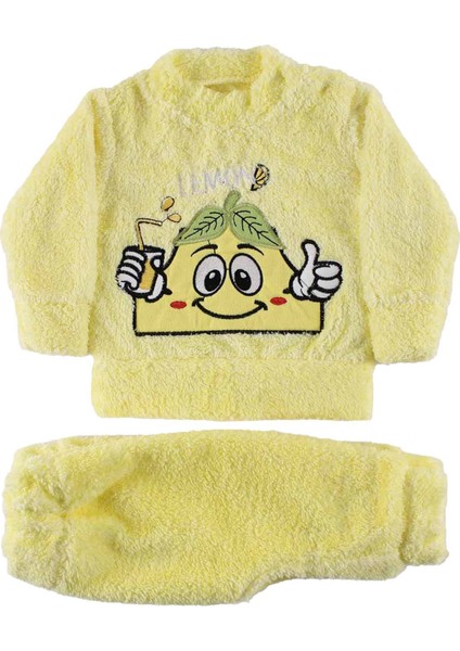 Unisex Sarı Lemon Welsoft 2'li Peluş Takım