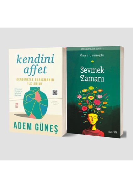 Kendini Affet Kendinizle Barışmanın Ilk Adımı - Sevmek Zamanı 2 Kitap Set - Adem Güneş