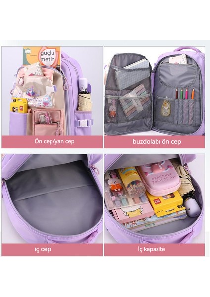 Çocuk Arabası Okul Ortaokul Öğrencileri Büyük Kapasiteli Sırt Tekerlekli Çanta (Yurt Dışından) modelleri