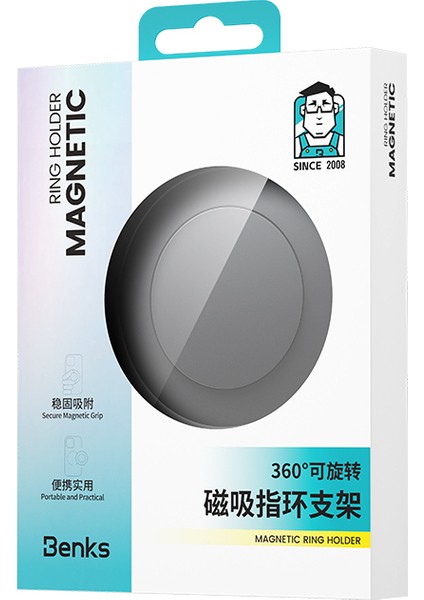 L53 Vitapro Magnetik Magsafe Airbag Parmak Ring Stand Gri fırsatları