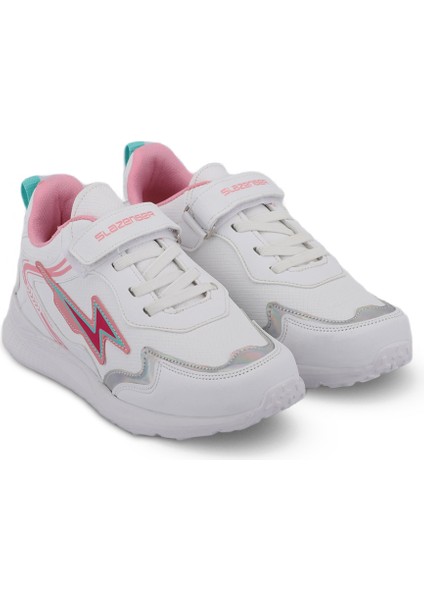 KAOR KTN Kız Çocuk Sneaker Koşu & Yürüyüş Ayakkabısı Beyaz / Pembe