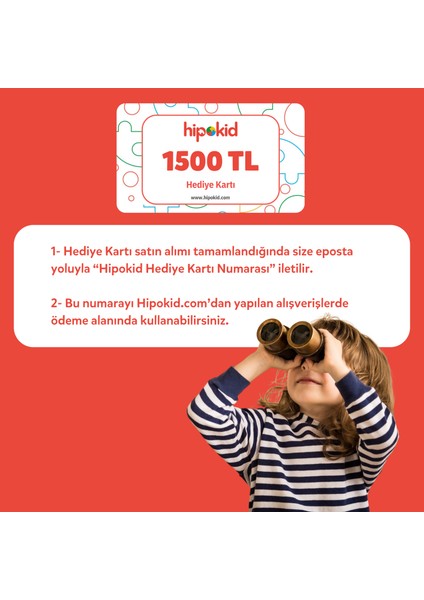 1500 TL Hipokid Dijital Hediye Kartı fiyatları