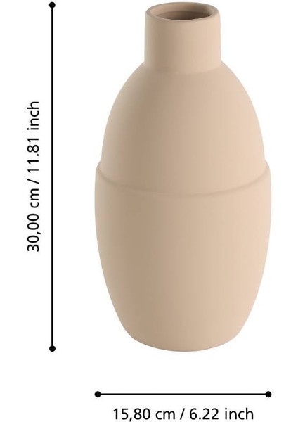 421404 "lyaglan" Seramik Vazo 30CM Yüksekliğinde fırsatları