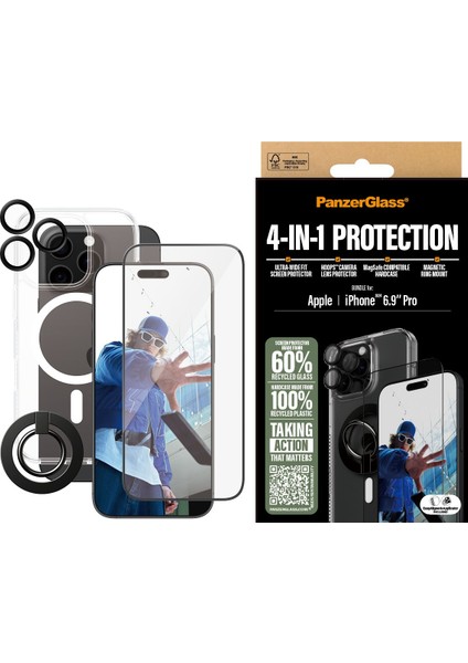 Panzerglass 4 In 1 Protection Bundle iPhone '24 6.9 Inç Pro