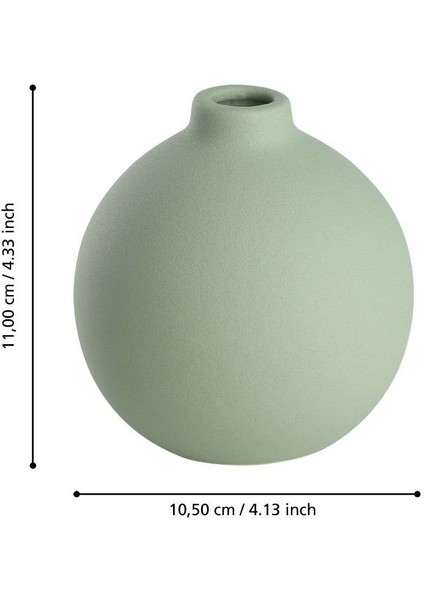 421255 "anjabe" 11CM Yüksekliğinde 10,5cm Çapıda Yeşil Seramik Vazo fırsatları
