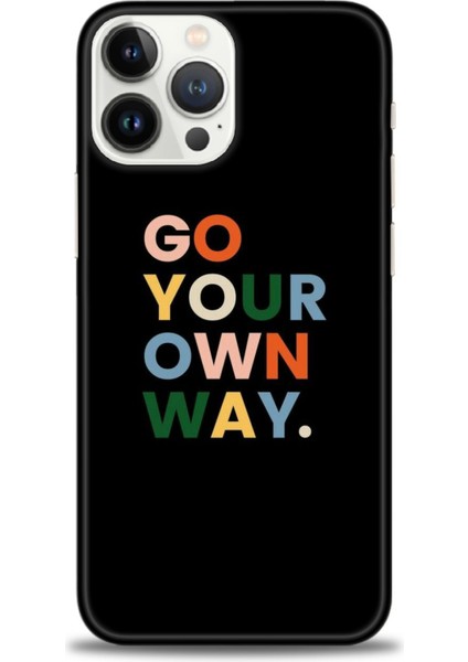 iPhone 14 Pro Kılıf Hd Baskılı - Go Your + 9h Nano Ekran Koruyucu