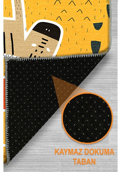 Funs Şönil Yıkanabilir Kaymaz Pamuk Tabanlı Çocuk Halısı indirimleri