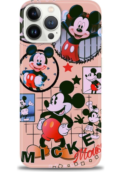 iPhone 14 Pro Kılıf Hd Baskılı - Mickey Mouse + 9h Nano Ekran Koruyucu