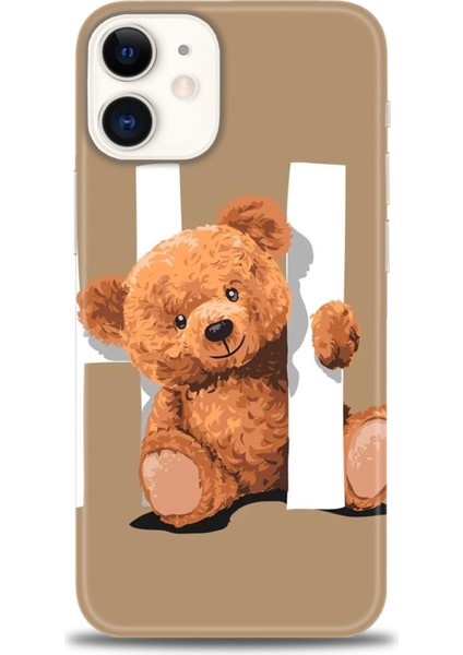 iPhone 12 Kılıf Hd Baskılı - Teddy Hı + 9h Nano Ekran Koruyucu