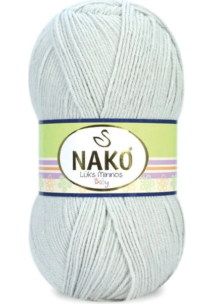 Lüks Minnoş Baby Gümüş Gri 969 (5 Adet) Örgü Ipi