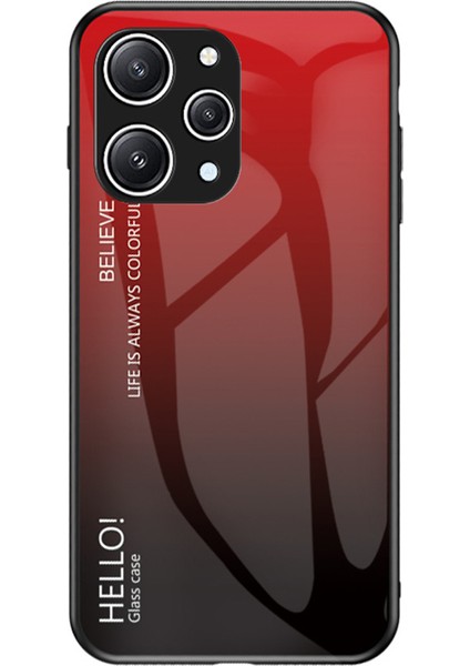Xiaomi Redmi 12 4g Gradyan Temsilli Cam Kılıf Pc+Tpu Çizilmeye Dayanıklı Telefon Kapağı (Yurt Dışından)