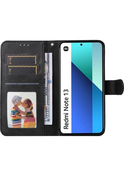 Xiaomi Redmi Note 13 4g Pu Deri Kapak Cüzdan Kart Yuvaları (Yurt Dışından)