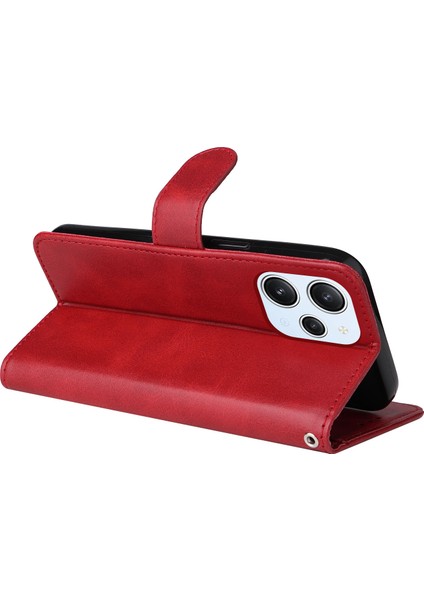 Xiaomi Redmi 12 4g Çizgi Anti-Çizelge Kılıfı Buzağı Dokusu Cüzdan Telefon Kılıfı Stand Flip Telefon Kabuğu Kapağı (Yurt Dışından) fırsatları