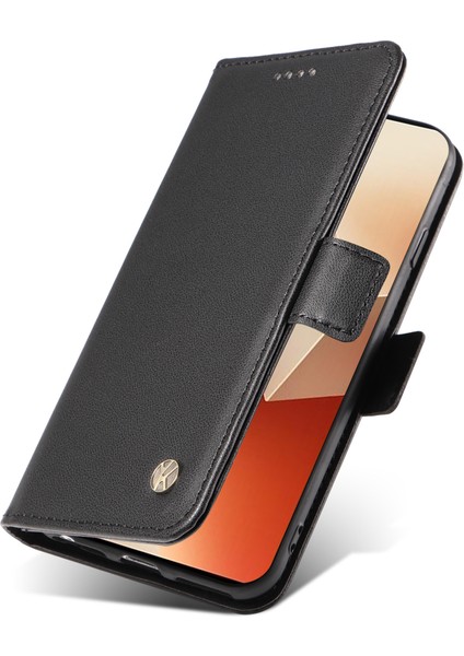 Xiaomi Poco X6 5g / Redmi Note 13 Pro 5g Cüzdan Standı Deri Telefon Kapağı (Yurt Dışından)