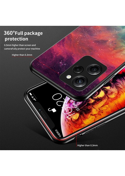 Xiaomi Poco X5 Pro 5g / Redmi Note 12 Pro Speed 5g Cep Telefon Kılıfı Temperlenmiş Cam+Pc+Tpu Yıldızlı Gökyüzü Desen Telefon Kapağı (Yurt Dışından) modelleri