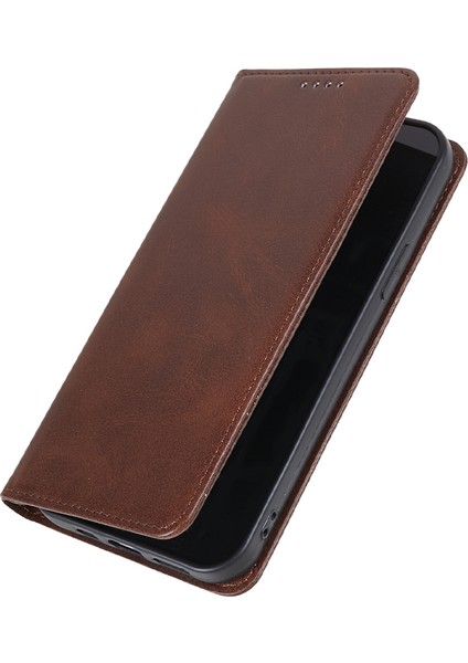 Xiaomi Redmi 12 4g Cüzdan Kılıf Buzağı Doku Pu Deri Stand Flip Manyetik Kapatma Telefon Kapağı (Yurt Dışından)