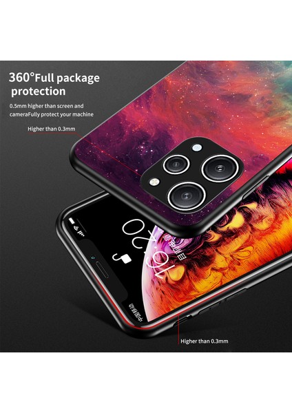 Xiaomi Redmi 12 4g Temperli Cam Kapak Pc+Tpu Şok Koruyucu Telefon Kasası (Yurt Dışından)