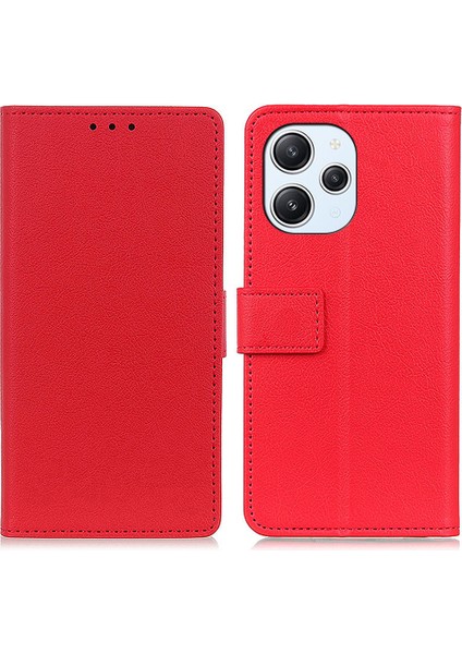 Xiaomi Redmi 12 4g Flip Cüzdan Kılıfı Pu Deri Stand Şok Geçirmez Telefon Kapağı (Yurt Dışından)