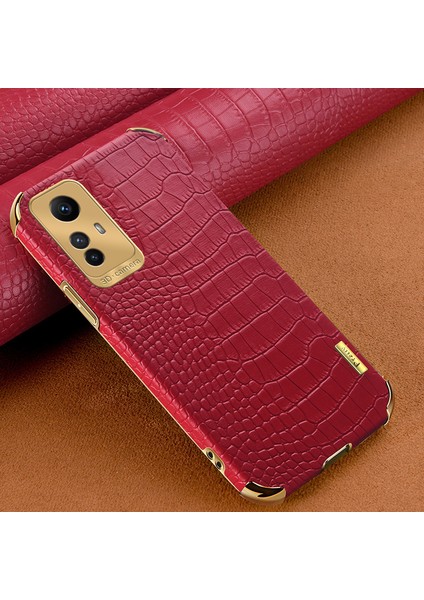 Redmi Note 12S 4g Deri Kaplamalı Tpu Telefon Kılıfı Timsah Doku Kapağı (Yurt Dışından)