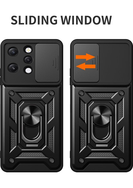 Xiaomi Redmi 12 4g Arka Lens Koruması Anti-Drop Anti-Drop Telefon Kılıfı Pc+Tpu Kickstand ile Kapak (Yurt Dışından) fiyatları