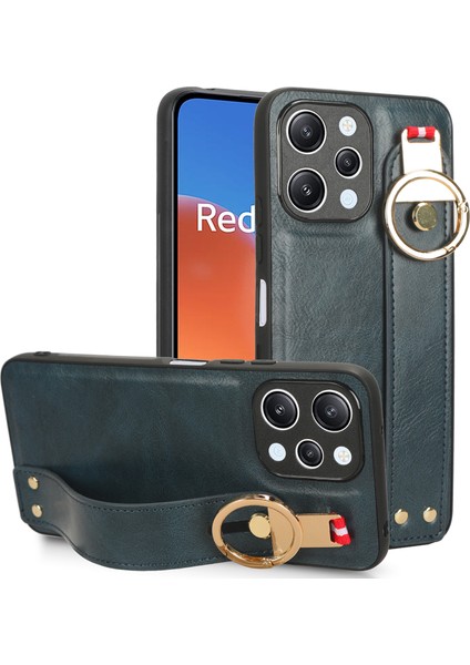 Xiaomi Redmi 12 4g Telefon Kılıfı Kick Bant Kickstand Deri Kaplamalı Pc+Tpu Şişe Açıcı ile Kapak (Yurt Dışından)