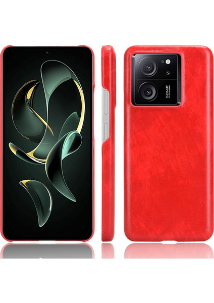 Xiaomi 13T / 13T Pro Litchi Doku Pu Deri+Tpu Telefon Kapağı (Yurt Dışından)