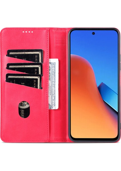 Xiaomi Redmi 12 4g Destekleme Stand Telefon Kapağı Pu Deri Deri Cüzdan Kılıfı Manyetik Telefon Kabuğu (Yurt Dışından) fiyatları