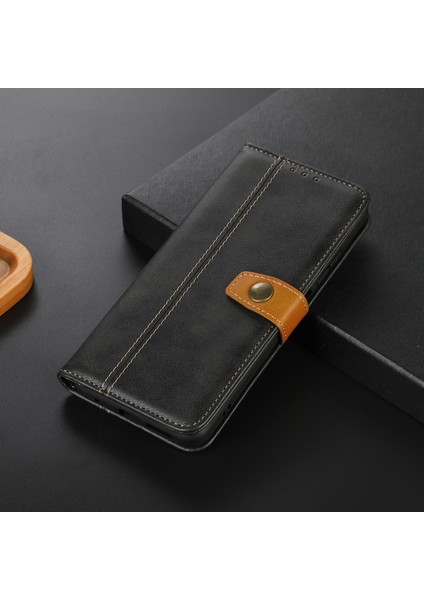 Xiaomi Redmi 12 4g Pu Deri Flip Folio Case Stand Cüzdan Buzağı Doku Telefon Kapağı (Yurt Dışından)