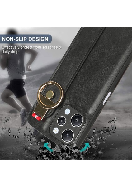 Xiaomi Redmi 12 4g Telefon Kılıfı Kick Bant Kickstand Deri Kaplamalı Pc+Tpu Şişe Açıcı ile Kapak (Yurt Dışından) indirimleri