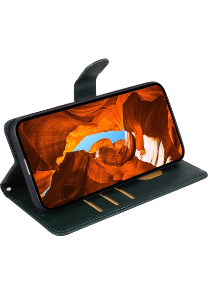 Xiaomi Redmi Note 13 5g Şok Geçirmez Manyetik Pu Deri Cüzdan Stand Telefon Kabuğu (Yurt Dışından)