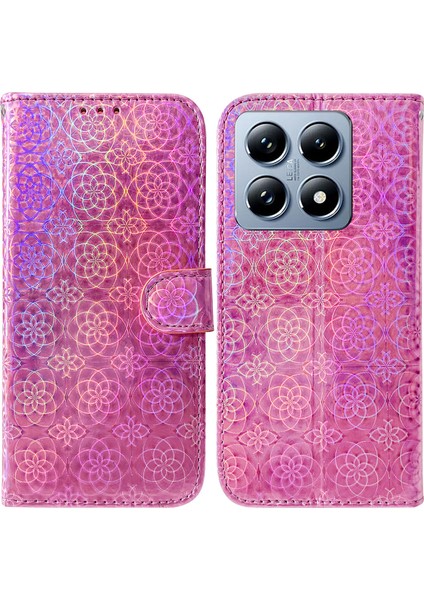 Xiaomi 14T Pro Standlı Deri Telefon Kılıfı (Yurt Dışından)