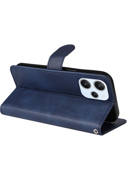 Xiaomi Redmi 12 4g Çizgi Anti-Çizelge Kılıfı Buzağı Dokusu Cüzdan Telefon Kılıfı Stand Flip Telefon Kabuğu Kapağı (Yurt Dışından) fırsatları