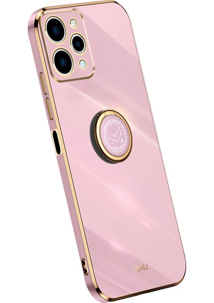 Xiaomi Redmi 12 4g Elektrokaplanmış Telefon Kılıf Yüzüğü Kickstand Tpu Arka Kapak (Yurt Dışından)