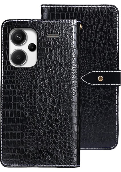 Xiaomi Redmi Note 13 Pro+ 5g Manyetik Telefon Kılıfı Timsah Doku Stand Flip Cover (Yurt Dışından)