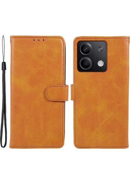 Xiaomi Redmi Note 13 5g Şok Geçirmez Manyetik Pu Deri Cüzdan Stand Telefon Kabuğu (Yurt Dışından)
