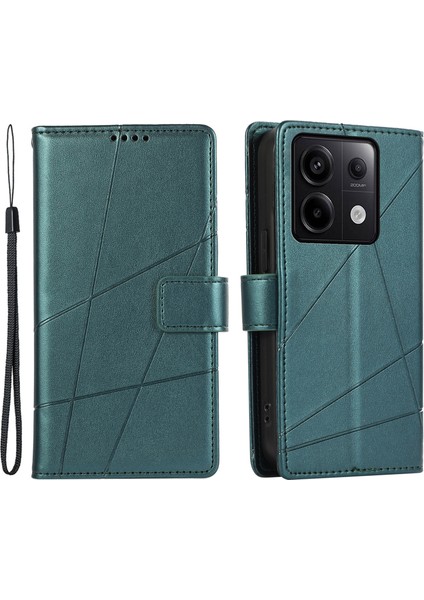Xiaomi Redmi Note 13 Pro 5g Deri Kılıf Hattı Baskılı Cüzdan Kapağı (Yurt Dışından)