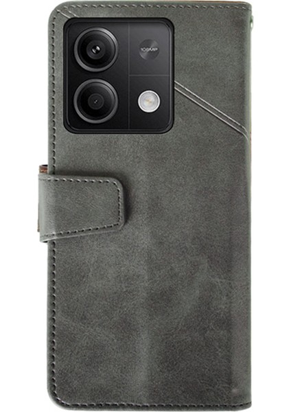 Xiaomi Redmi Note 13 5g Cep Telefonu Kılıf Buzağı Dokusu Deri Kart Yuvaları Kapak (Yurt Dışından)