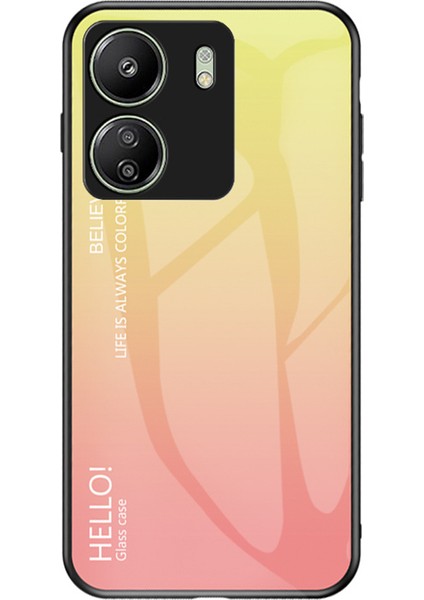 Xiaomi Redmi 13C 4g / Poco C65 4g Temperli Cam Kasa Gradyan Telefon Kapağı (Yurt Dışından)