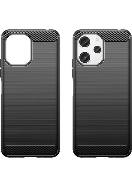 Xiaomi Redmi 12 4g Karbon Fiber Doku Telefon Kılıfı Yumuşak Tpu Fırça Telefon Kapağı (Yurt Dışından) modelleri