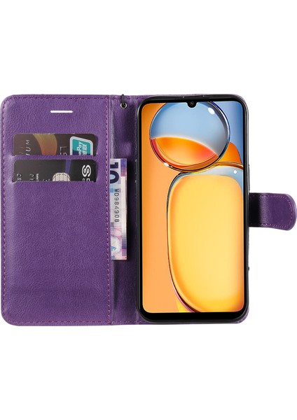 Xiaomi Poco C65 4g Düz Renkli Flip Stand Cep Telefonu Kapağı (Yurt Dışından) modelleri