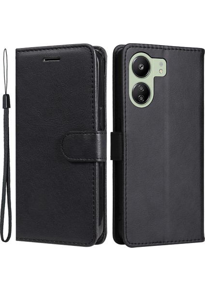 Xiaomi Poco C65 4g Düz Renkli Flip Stand Cep Telefonu Kapağı (Yurt Dışından)