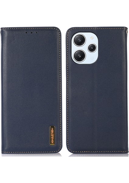 Xiaomi Redmi 12 4g Nappa Dokün Orun Inkak Deri Deri Cezet Kasası Rfıd Blowıng Stand Kapak (Yurt Dışından)