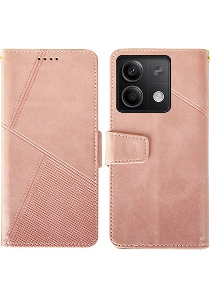 Xiaomi Redmi Note 13 5g Cep Telefonu Kılıf Buzağı Dokusu Deri Kart Yuvaları Kapak (Yurt Dışından)