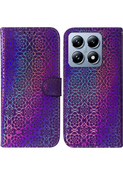 Xiaomi 14T Pro Standlı Deri Telefon Kılıfı (Yurt Dışından)