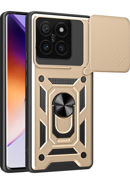 Xiaomi 14T Pc+Tpu Kickstand Telefon Kapağı (Yurt Dışından)